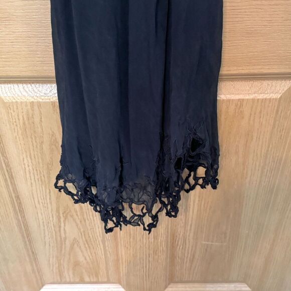 BCBGMAXAZRIA Women's Vintage Black Floral Dress Size 4 - Picture 10 of 14